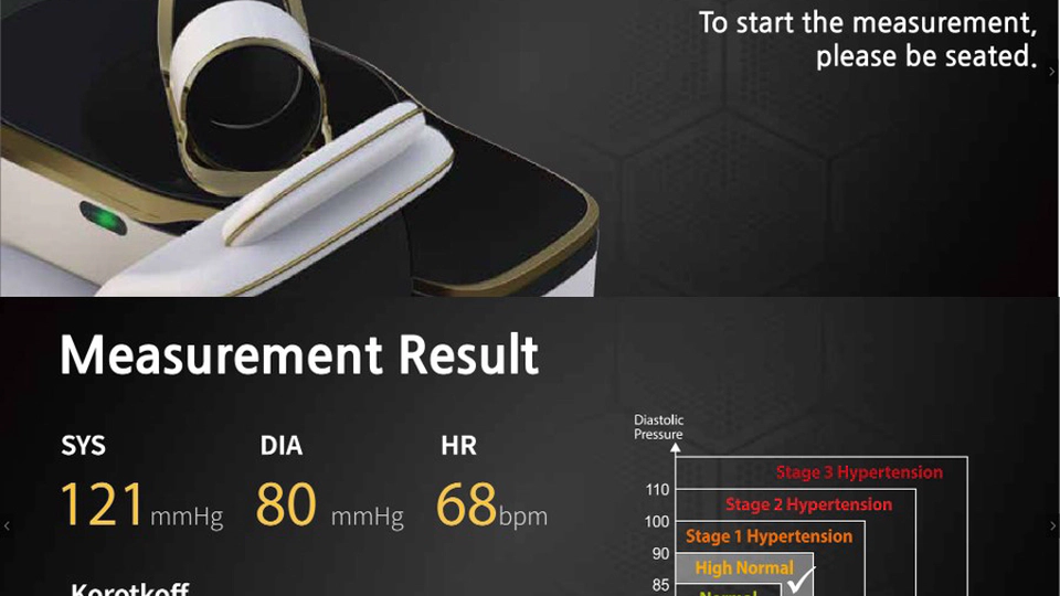 Automatic Stethoscope based Blood Pressure Measuring Chair System